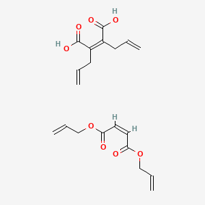 molecular formula C20H24O8 B8037439 bis(prop-2-enyl) (Z)-but-2-enedioate;(Z)-2,3-bis(prop-2-enyl)but-2-enedioic acid 