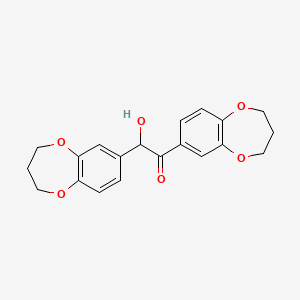 molecular formula C20H20O6 B8037634 1,2-bis(3,4-dihydro-2H-1,5-benzodioxepin-7-yl)-2-hydroxyethanone 