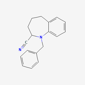 1-Benzyl-2,3,4,5-tetrahydro-1H-1-benzazepine-2-carbonitrile
