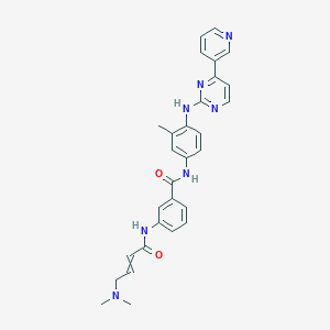 3-[[4-(dimethylamino)-1-oxobut-2-enyl]amino]-N-[3-methyl-4-[[4-(3-pyridinyl)-2-pyrimidinyl]amino]phenyl]benzamide