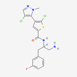 molecular formula C18H17Cl2FN4OS B8037786 Afuresertib 