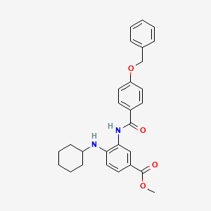 Methyl 3-{[4-(benzyloxy)benzoyl]amino}-4-(cyclohexylamino)benzoate