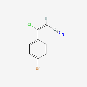 (E)-3-(4-bromophenyl)-3-chloroprop-2-enenitrile
