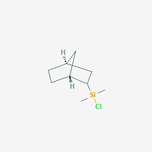 molecular formula C9H17ClSi B8037871 Bicyclo[2.2.1]heptane,2-(chlorodimethylsilyl)- 