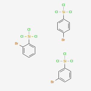 molecular formula C18H12Br3Cl9Si3 B8037873 Bromophenyltrichlorosilane 