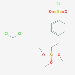 Dichloromethane;4-(2-trimethoxysilylethyl)benzenesulfonyl chloride