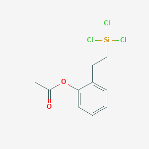 molecular formula C10H11Cl3O2Si B8038017 Acetoxyphenethyltrichlorosilane 