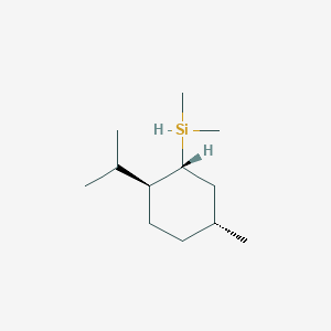 molecular formula C12H26Si B8038087 dimethyl-[(1R,2S,5R)-5-methyl-2-propan-2-ylcyclohexyl]silane 