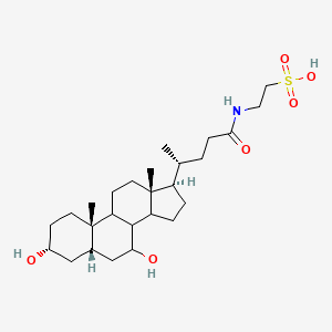 2-[(4R)-4-[(1R,4S,5aS,7R,9aS,11aR)-4,7-dihydroxy-9a,11a-dimethyl-hexadecahydro-1H-cyclopenta[a]phenanthren-1-yl]pentanamido]ethane-1-sulfonic acid