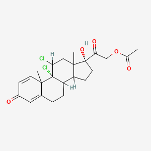 9,11-Dichloro-17-hydroxy-3,20-dioxopregna-1,4-dien-21-yl acetate
