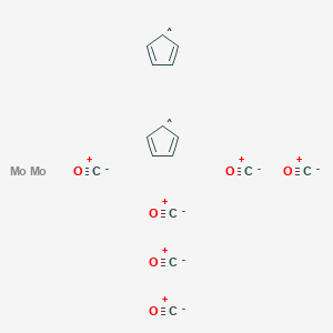 molecular formula C16H10Mo2O6 10* B080382 环戊二烯基钼三羰基二聚体 CAS No. 12091-64-4