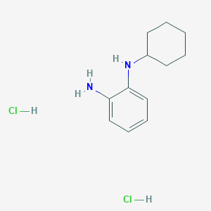 molecular formula C12H20Cl2N2 B8038384 N-cyclohexylbenzene-1,2-diamine dihydrochloride 