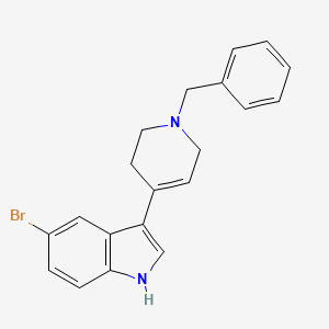 molecular formula C20H19BrN2 B8038608 3-(1-Benzyl-1,2,3,6-tetrahydropyridin-4-yl)-5-bromo-1H-indole 