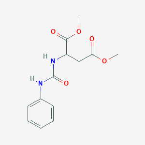 molecular formula C13H16N2O5 B8038805 Dimethyl 2-(phenylcarbamoylamino)butanedioate 