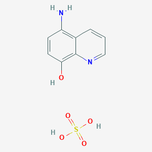 molecular formula C9H10N2O5S B8038893 5-Aminoquinolin-8-ol;sulfuric acid 