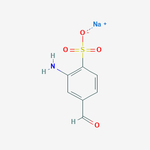 molecular formula C7H6NNaO4S B8039053 Sodium;2-amino-4-formylbenzenesulfonate 