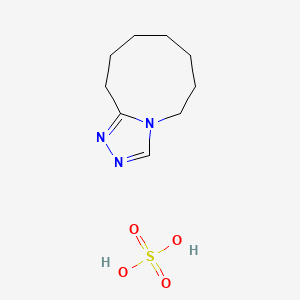 molecular formula C9H17N3O4S B8039075 6,7,8,9,10,11-hexahydro-5H-[1,2,4]triazolo[4,3-a]azonine;sulfuric acid 