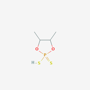 B8039196 4,5-Dimethyl-2-sulfanyl-1,3,2lambda~5~-dioxaphospholane-2-thione CAS No. 695-68-1