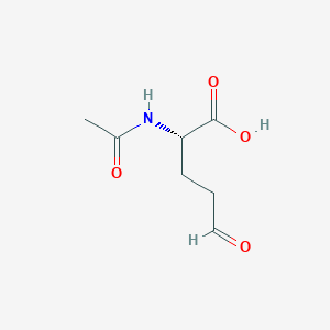 molecular formula C7H11NO4 B080392 N-乙酰-L-谷氨酸-5-半醛 CAS No. 13074-21-0