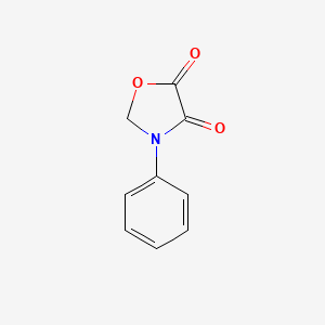 molecular formula C9H7NO3 B8039557 3-Phenyl-oxazolidine-4,5-dione 