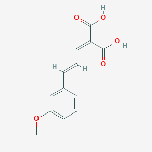 molecular formula C13H12O5 B080398 2-(3-(3-甲氧基苯基)烯基)丙二酸 CAS No. 14160-39-5