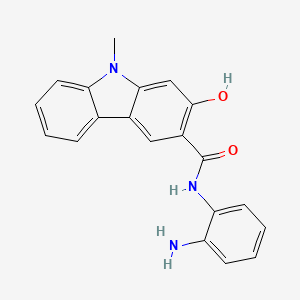 molecular formula C20H17N3O2 B8039888 N-(2-aminophenyl)-2-hydroxy-9-methylcarbazole-3-carboxamide 