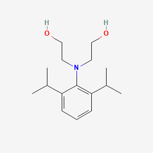 molecular formula C16H27NO2 B8039893 2-[N-(2-hydroxyethyl)-2,6-di(propan-2-yl)anilino]ethanol 