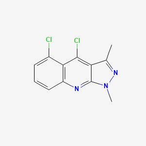 molecular formula C12H9Cl2N3 B8039927 4,5-Dichloro-1,3-dimethylpyrazolo[3,4-b]quinoline 