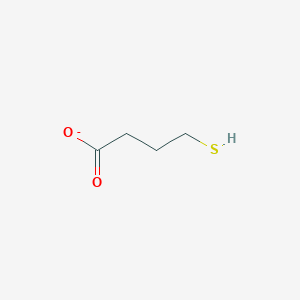molecular formula C4H7O2S- B080401 4-sulfanylbutanoic acid CAS No. 13095-66-4
