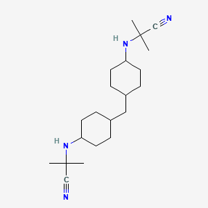 2-[[4-[[4-(2-Cyanopropan-2-ylamino)cyclohexyl]methyl]cyclohexyl]amino]-2-methylpropanenitrile