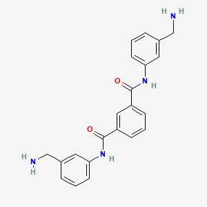 1-N,3-N-bis[3-(aminomethyl)phenyl]benzene-1,3-dicarboxamide