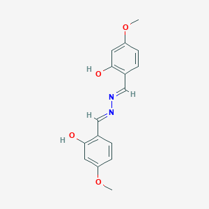 2-[(E)-[(E)-(2-hydroxy-4-methoxyphenyl)methylidenehydrazinylidene]methyl]-5-methoxyphenol