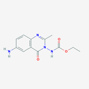 ethyl N-(6-amino-2-methyl-4-oxoquinazolin-3-yl)carbamate