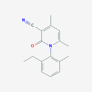 1-(2-Ethyl-6-methylphenyl)-4,6-dimethyl-2-oxopyridine-3-carbonitrile