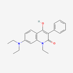 7-(Diethylamino)-1-ethyl-4-hydroxy-3-phenylquinolin-2-one