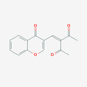 3-(2,2-Diacetylvinyl)-4H-1-benzopyran-4-one