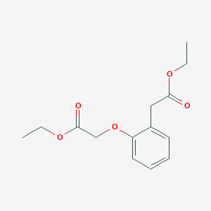 molecular formula C14H18O5 B8040361 (2-Ethoxycarbonylmethoxy-phenyl)-acetic acid ethyl ester 
