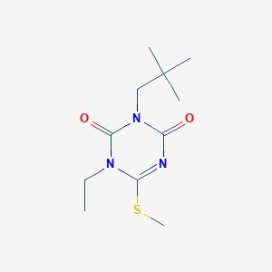 3-(2,2-Dimethylpropyl)-1-ethyl-6-methylsulfanyl-1,3,5-triazine-2,4-dione