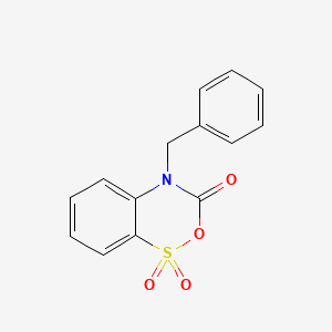4-Benzyl-1,1-dioxo-1,4-dihydro-16-benzo[1,2,5]oxathiazin-3-one