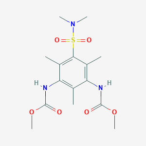 methyl N-[3-(dimethylsulfamoyl)-5-(methoxycarbonylamino)-2,4,6-trimethylphenyl]carbamate