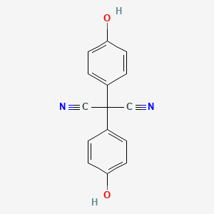 molecular formula C15H10N2O2 B8040425 Bis(4-hydroxyphenyl)propanedinitrile CAS No. 50778-50-2