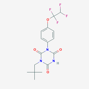 1-(2,2-Dimethylpropyl)-3-[4-(1,1,2,2-tetrafluoroethoxy)phenyl]-1,3,5-triazinane-2,4,6-trione