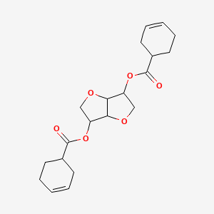molecular formula C20H26O6 B8040531 [6-(Cyclohex-3-ene-1-carbonyloxy)-2,3,3a,5,6,6a-hexahydrofuro[3,2-b]furan-3-yl] cyclohex-3-ene-1-carboxylate 