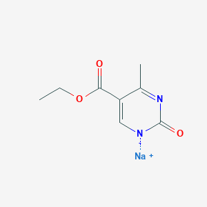 molecular formula C8H9N2NaO3 B8040758 sodium;ethyl 4-methyl-2-oxopyrimidin-1-ide-5-carboxylate 