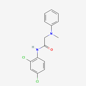 molecular formula C15H14Cl2N2O B8040982 N-(2,4-dichlorophenyl)-2-(N-methylanilino)acetamide 