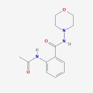 molecular formula C13H17N3O3 B8041044 2-acetamido-N-morpholin-4-ylbenzamide 