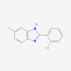 molecular formula C14H11ClN2 B080414 2-(2-Chlorophenyl)-5-methyl-1H-benzimidazole CAS No. 14225-76-4