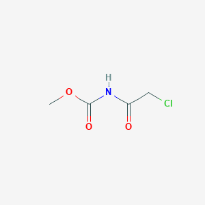 molecular formula C4H6ClNO3 B080416 Methyl (2-chloroacetyl)carbamate CAS No. 13558-70-8