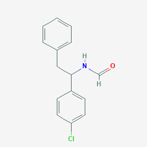molecular formula C15H14ClNO B8041602 N-[1-(4-chlorophenyl)-2-phenylethyl]formamide 