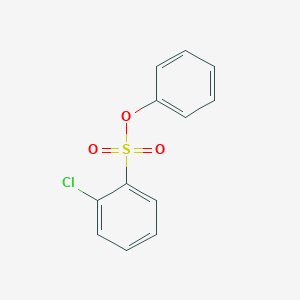 molecular formula C12H9ClO3S B080421 Benzenesulfonic acid, o-chloro-phenyl ester CAS No. 13659-19-3